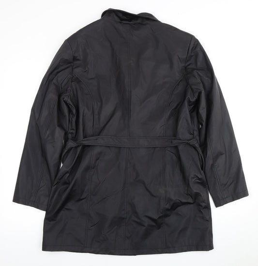 Womens UK Size 14 Joie de Vivre Black Basic Jacket