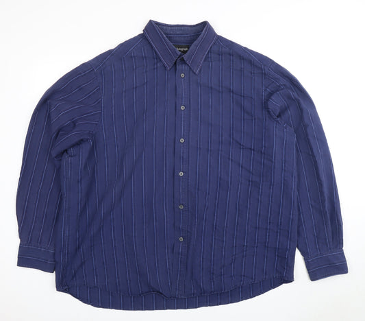 Mens UK Collar Size L Marks and Spencer Smart Blue  Dress Shirt