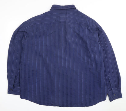 Mens UK Collar Size L Marks and Spencer Smart Blue  Dress Shirt