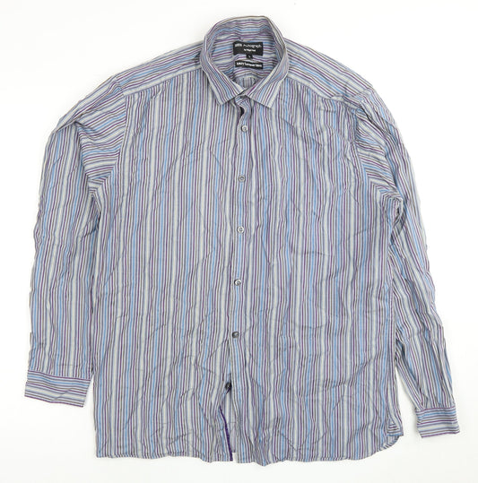 Mens UK Collar Size L Marks and Spencer Smart Multicoloured  Dress Shirt