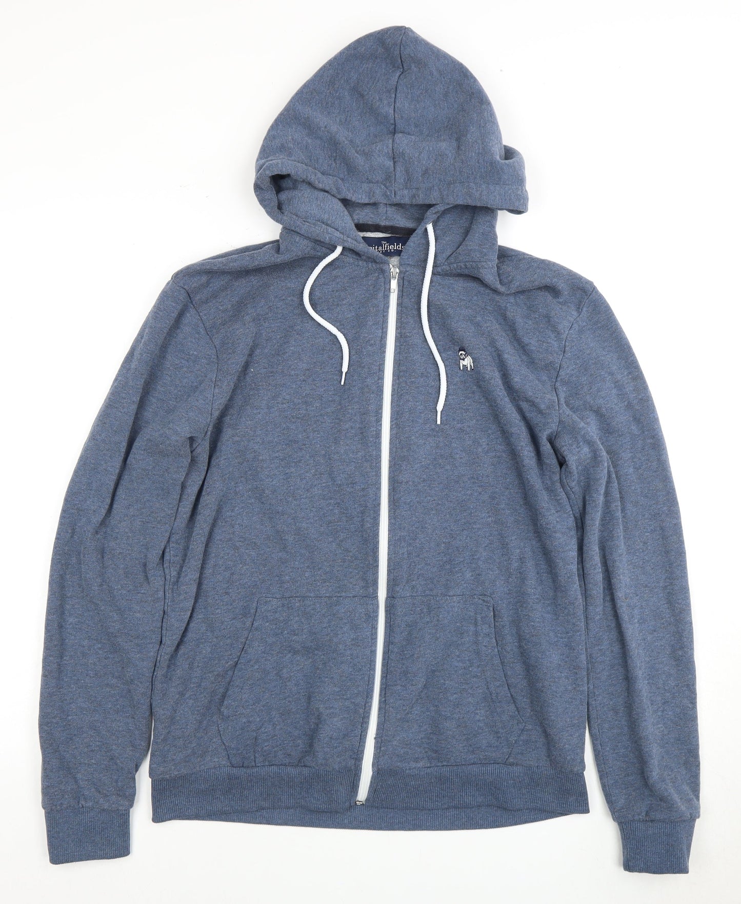 The Spitalfields Blue Full Zip Hoodie S Unisex