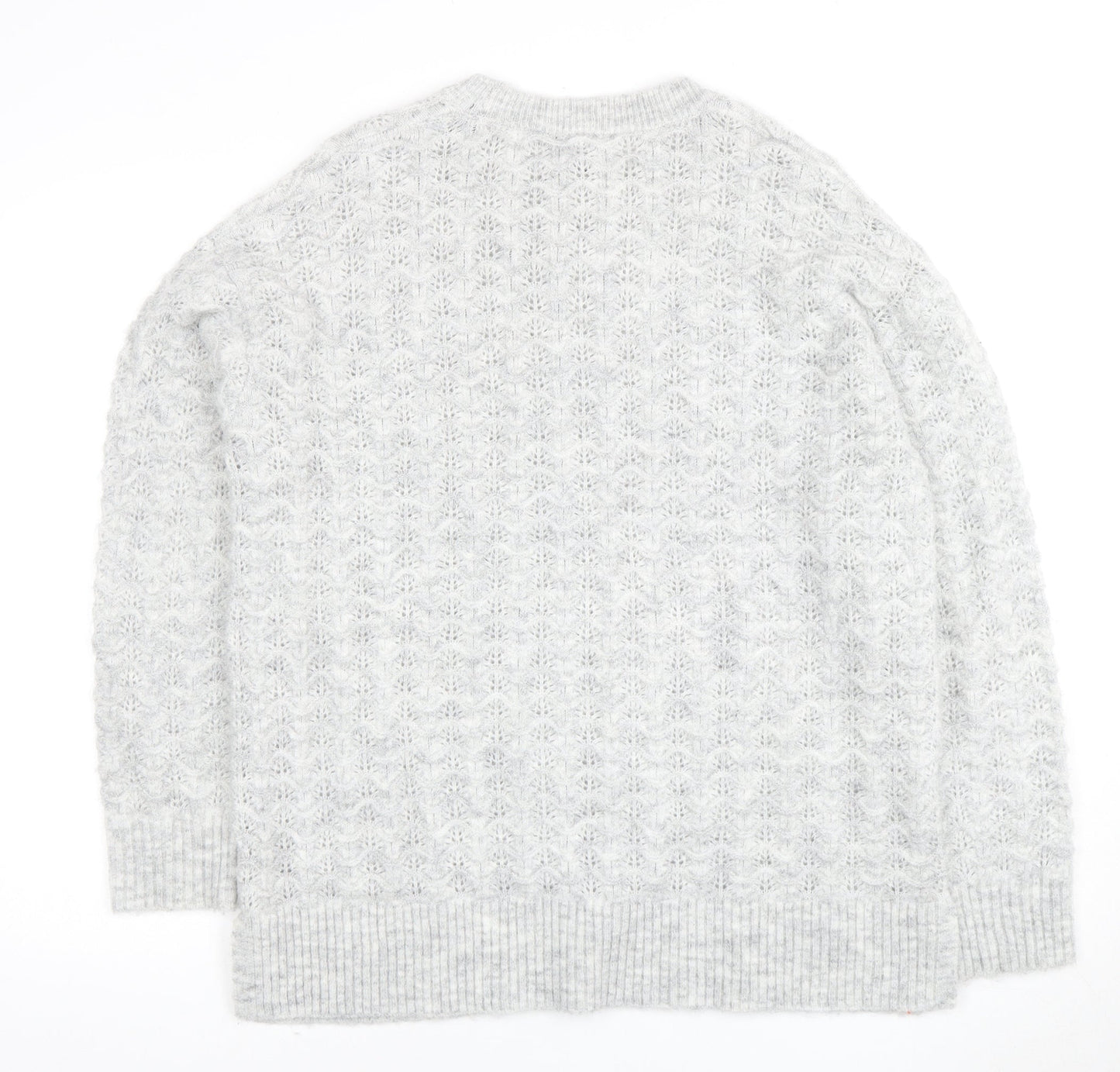 Womens UK Size M New Look Grey Pullover Jumper