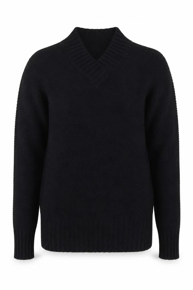 Womens UK Size XS Uniqlo Black Pullover Jumper