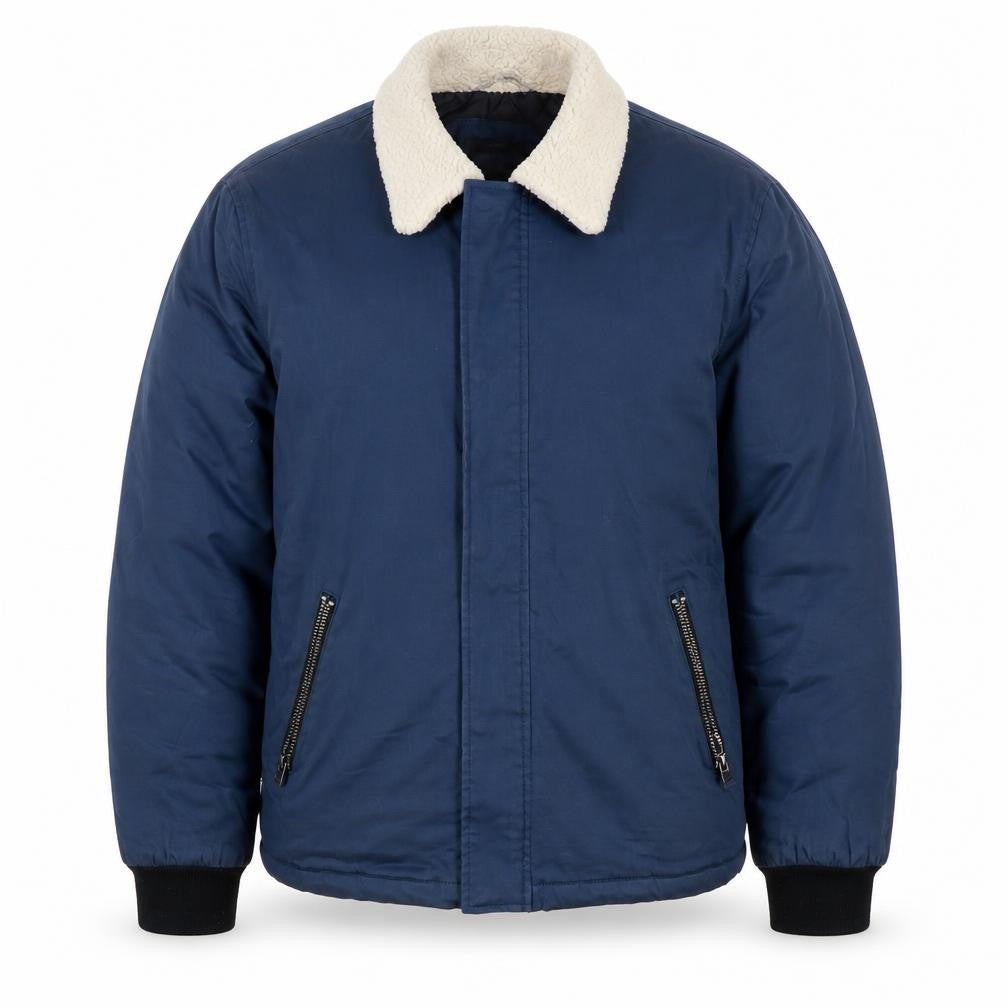 Mens UK Size L River Island Blue Bomber Jacket
