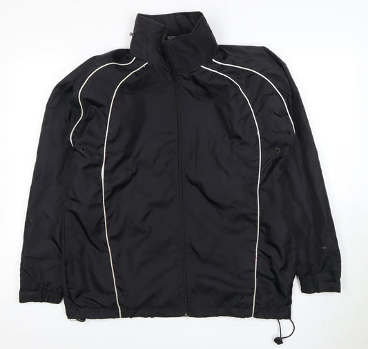 Mens UK Size M Falcon Black Basic Jacket