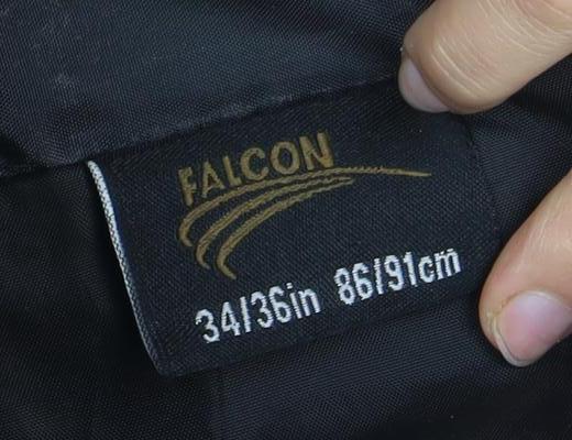 Mens UK Size M Falcon Black Basic Jacket