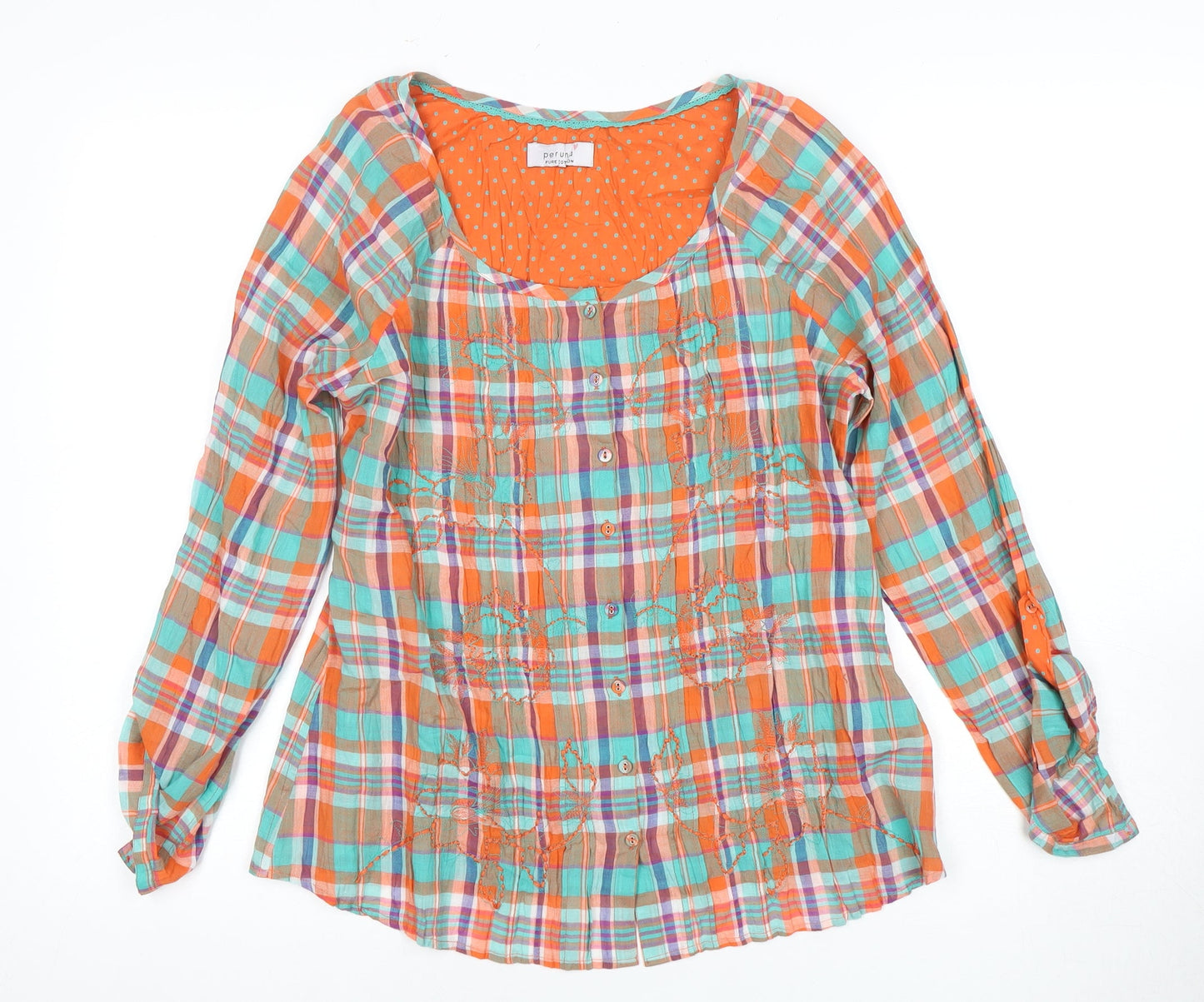 Womens UK Size 12 Marks and Spencer Multicoloured Basic Blouse