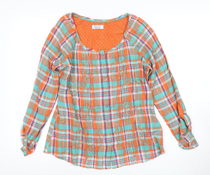Womens UK Size 12 Marks and Spencer Multicoloured Basic Blouse