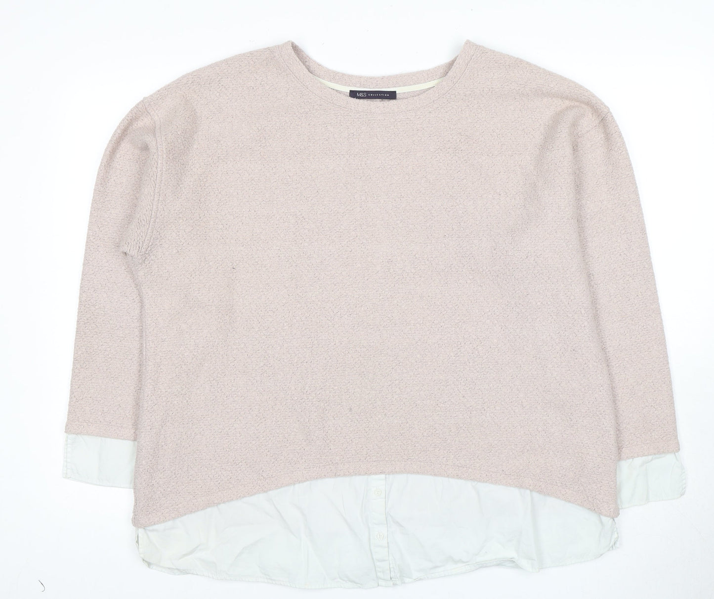 Womens UK Size UK 20 Marks and Spencer Beige Pullover Jumper