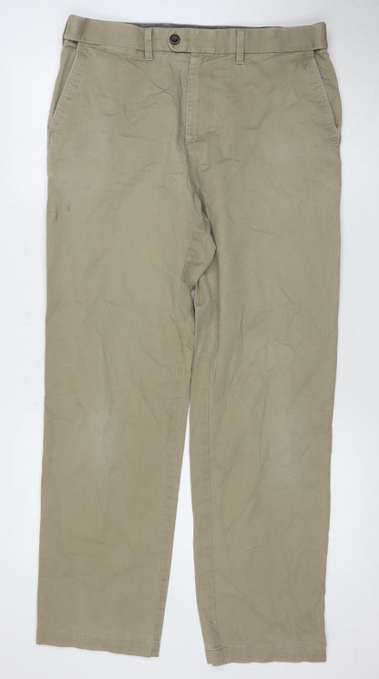 Marks and Spencer Men's Beige Chino Trousers XL