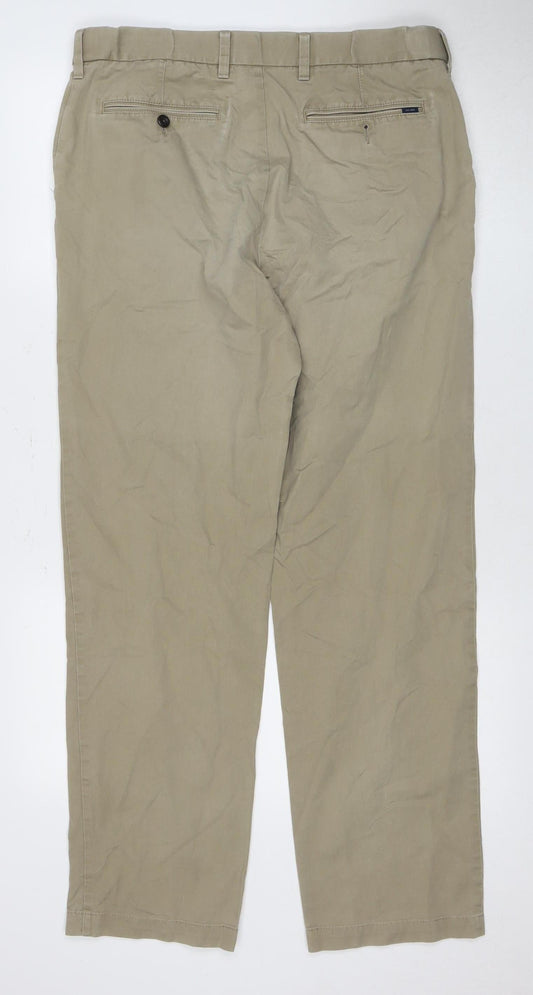 Marks and Spencer Men's Beige Chino Trousers XL
