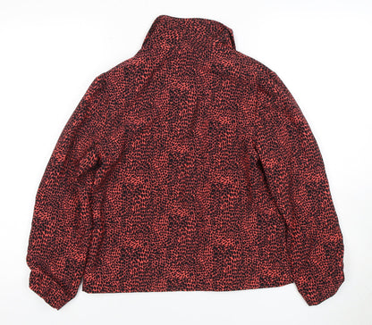 Next Women's Red Animal Print Jacket Size 8