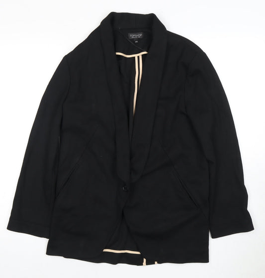 Topshop Women’s Black Blazer Size 10 Regular Occasion