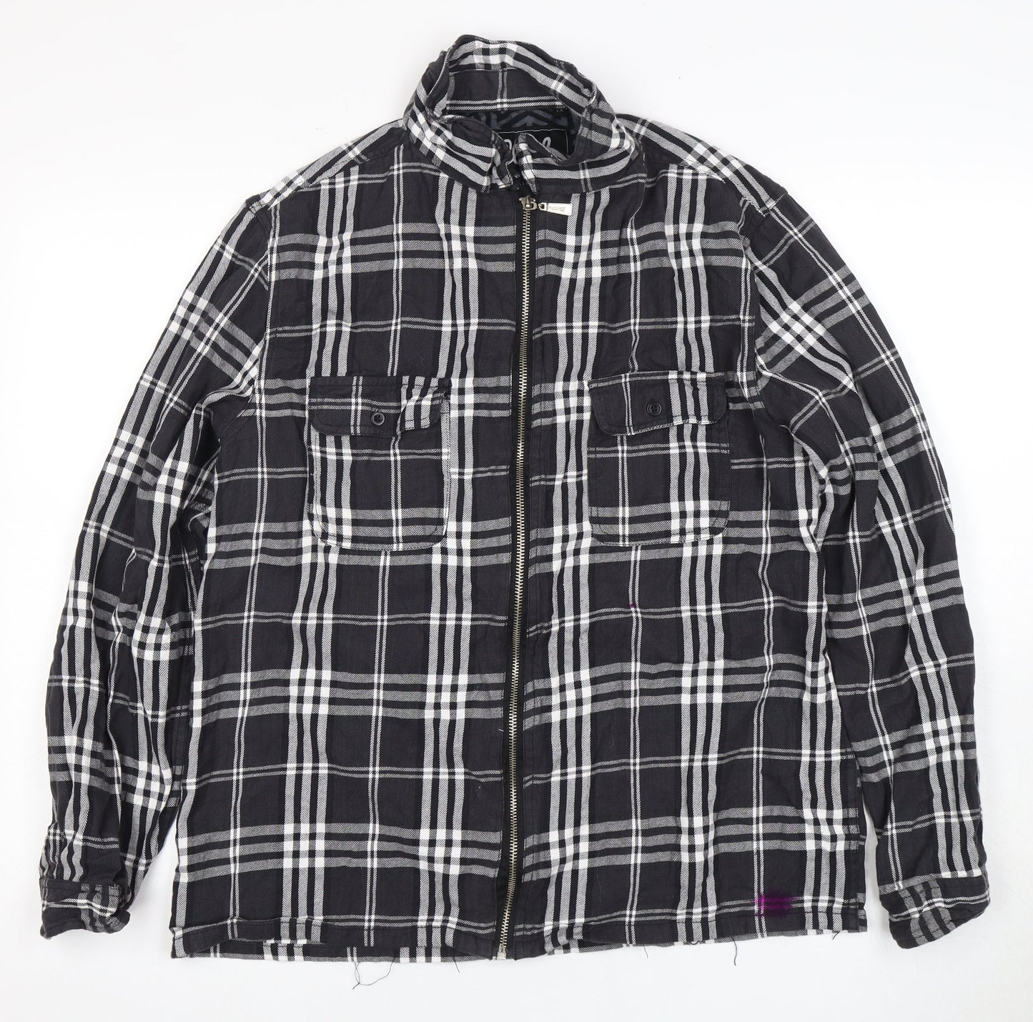 Mens UK Size M Cloak Black Basic Jacket