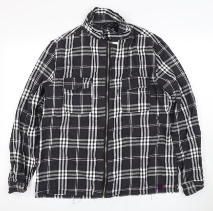 Mens UK Size M Cloak Black Basic Jacket