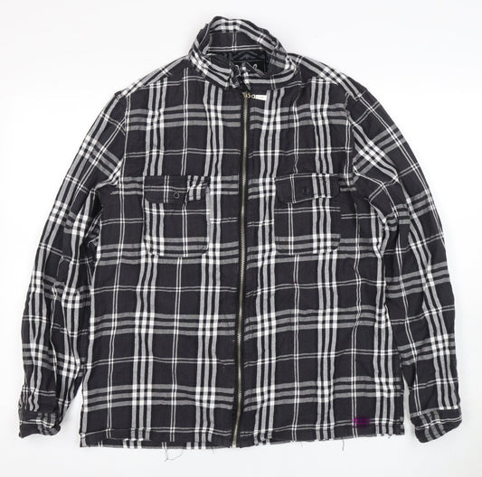 Mens UK Size M Cloak Black Basic Jacket
