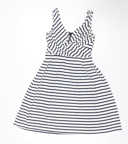 Next Women's Multicoloured Fit & Flare Dress Size 8