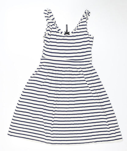 Next Women's Multicoloured Fit & Flare Dress Size 8