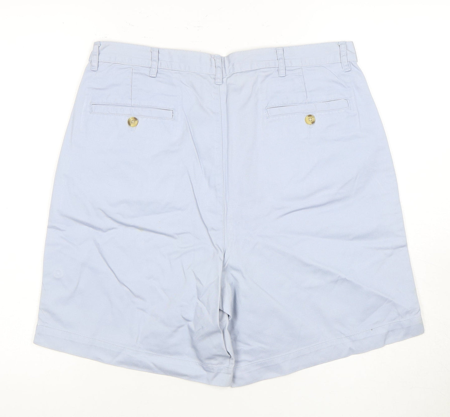 BHS Men's Blue Chino Shorts 34 Cotton Casual