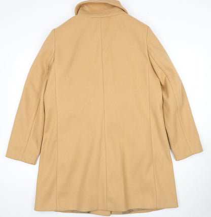 Womens UK Size 14 Dorothy Perkins Beige Overcoat