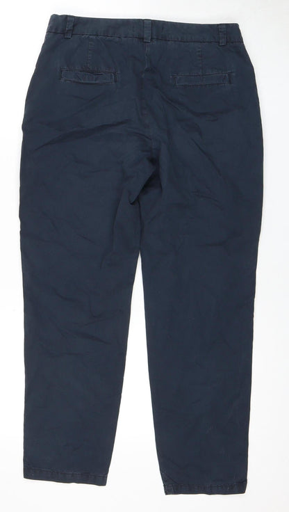 Womens UK Size 10 Marks and Spencer Regular Fit  Blue Trousers