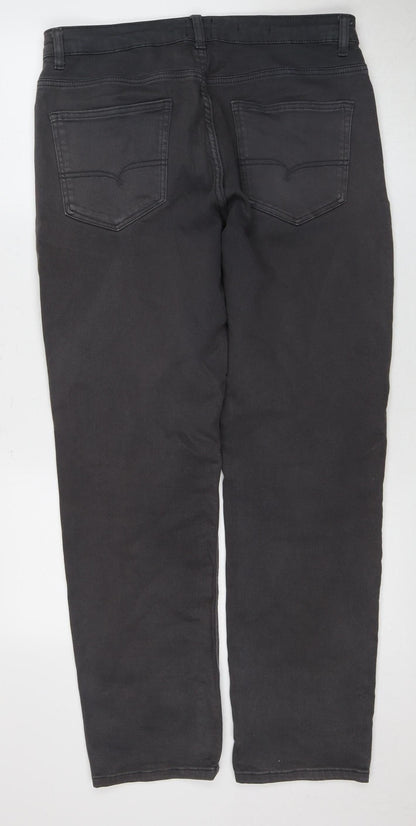 Next Men's Black Straight Jeans, M, Regular Fit