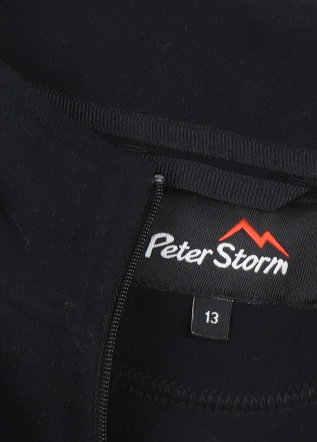 Peter Storm Boys Black 1/4 Zip Fleece Sweatshirt 13 Years