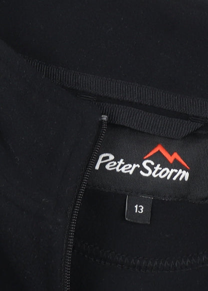 Peter Storm Boys Black 1/4 Zip Fleece Sweatshirt 13 Years