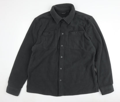 Brave Soul Men's Black XL Fleece Jacket