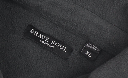Brave Soul Men's Black XL Fleece Jacket