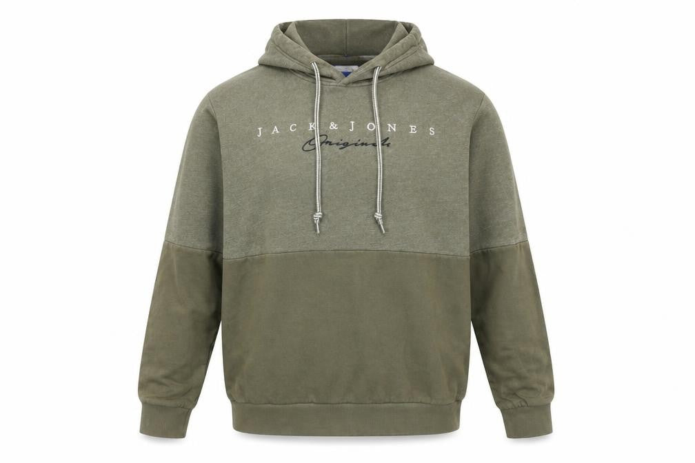 Mens UK Size M JACK & JONES Green Pullover Hoodie