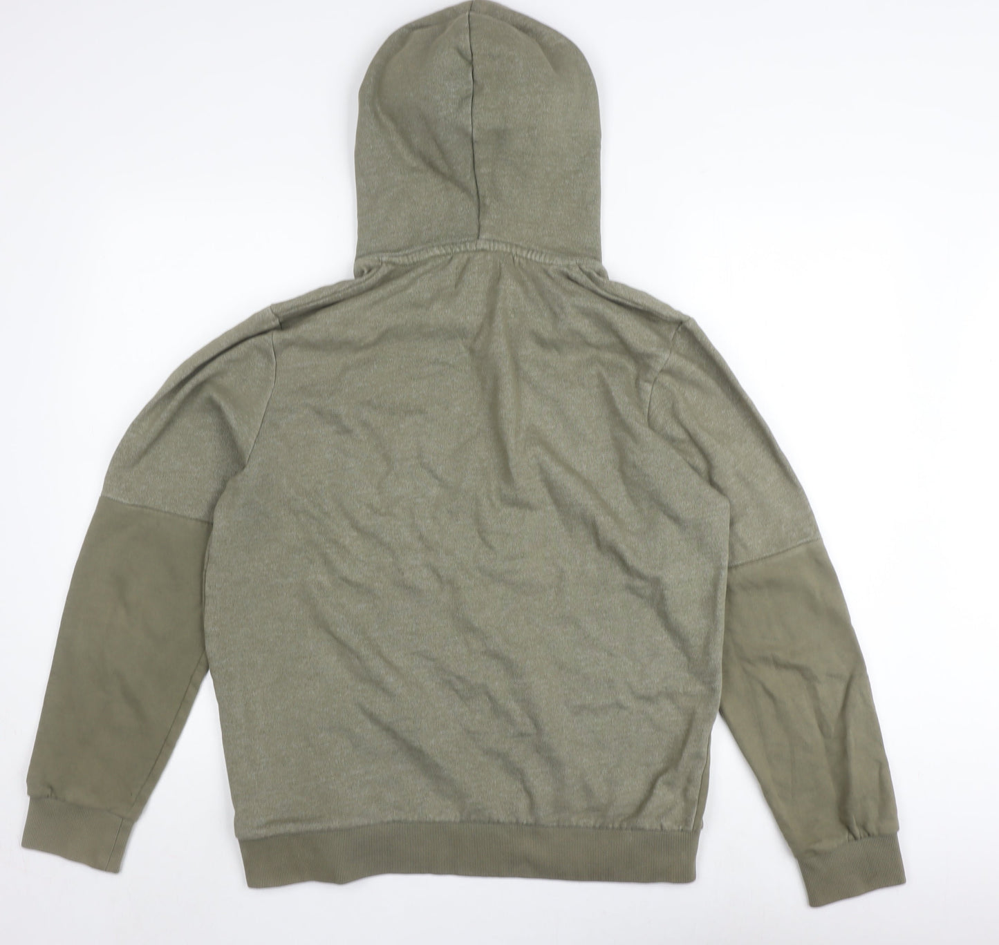 Mens UK Size M JACK & JONES Green Pullover Hoodie