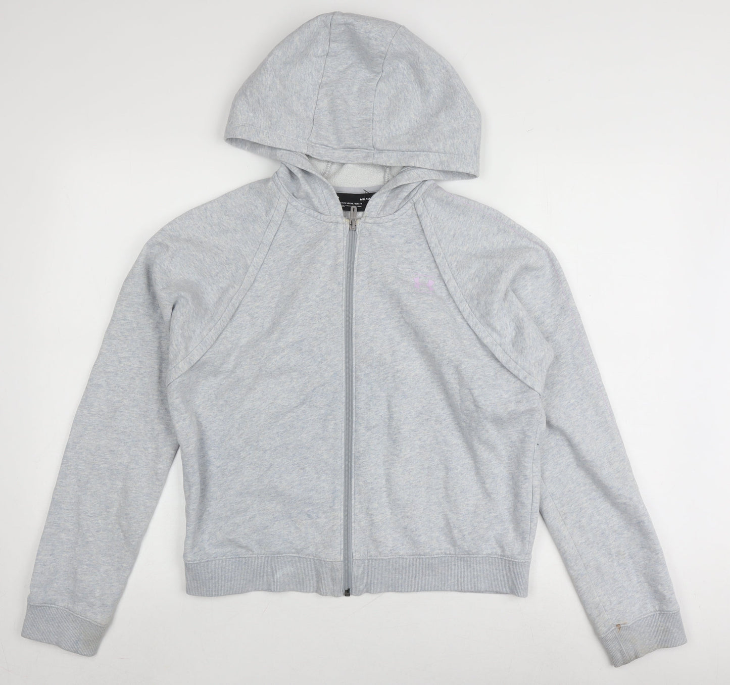 Womens UK Size M Under armour Grey Full Zip Hoodie