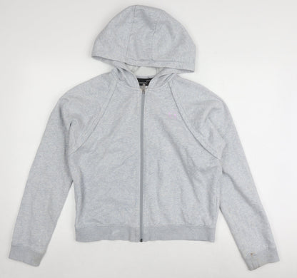 Womens UK Size M Under armour Grey Full Zip Hoodie