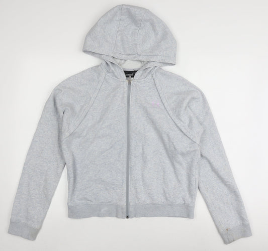 Womens UK Size M Under armour Grey Full Zip Hoodie