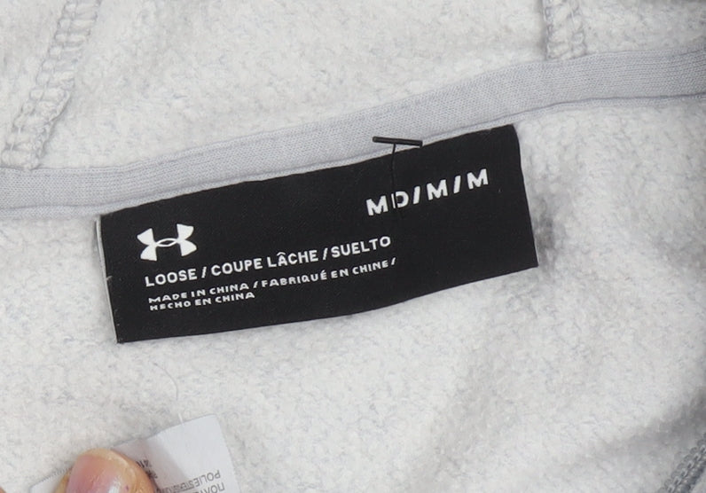 Womens UK Size M Under armour Grey Full Zip Hoodie