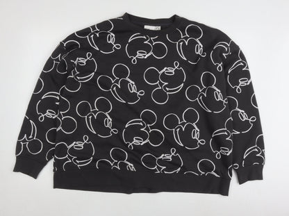Womens UK Size XL Disney Black Pullover Sweatshirt