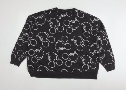 Womens UK Size XL Disney Black Pullover Sweatshirt