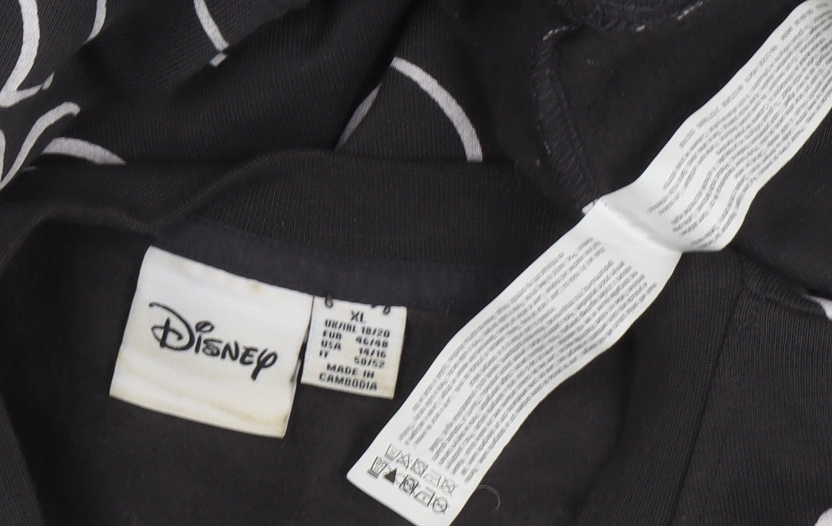 Womens UK Size XL Disney Black Pullover Sweatshirt