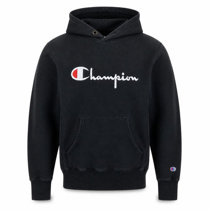Mens UK Size M Champion Black Pullover Hoodie