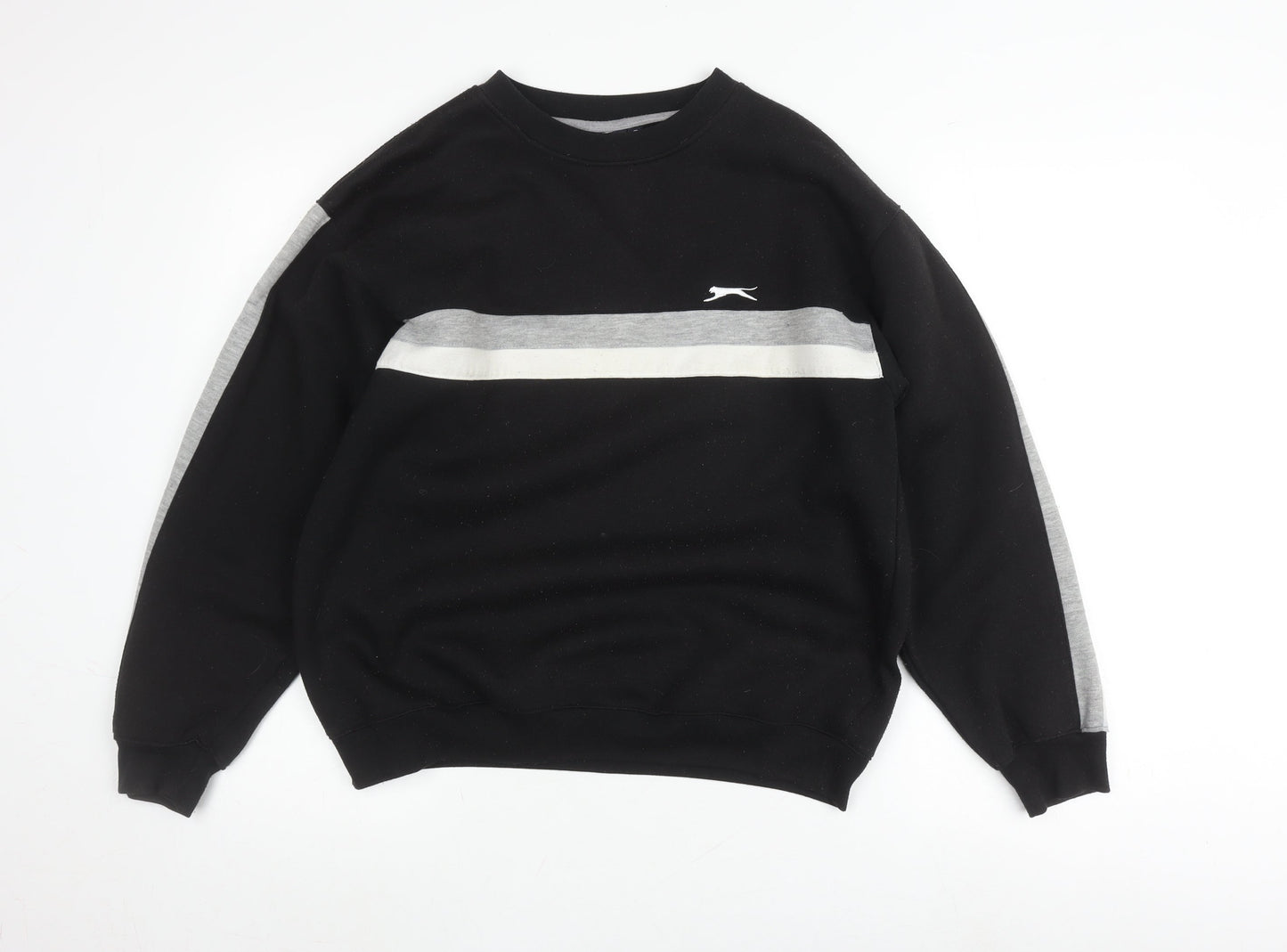 Mens UK Size S Slazenger Black Pullover Sweatshirt