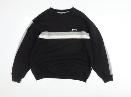 Mens UK Size S Slazenger Black Pullover Sweatshirt
