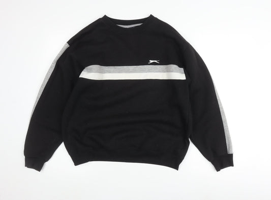 Mens UK Size S Slazenger Black Pullover Sweatshirt