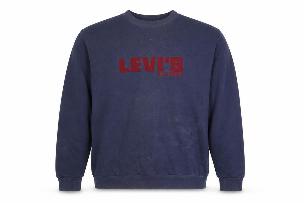 Mens UK Size XL Levi's Blue Pullover Sweatshirt