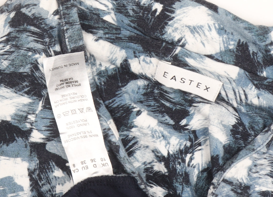 Womens UK Size 10 Eastex Blue Basic T-Shirt