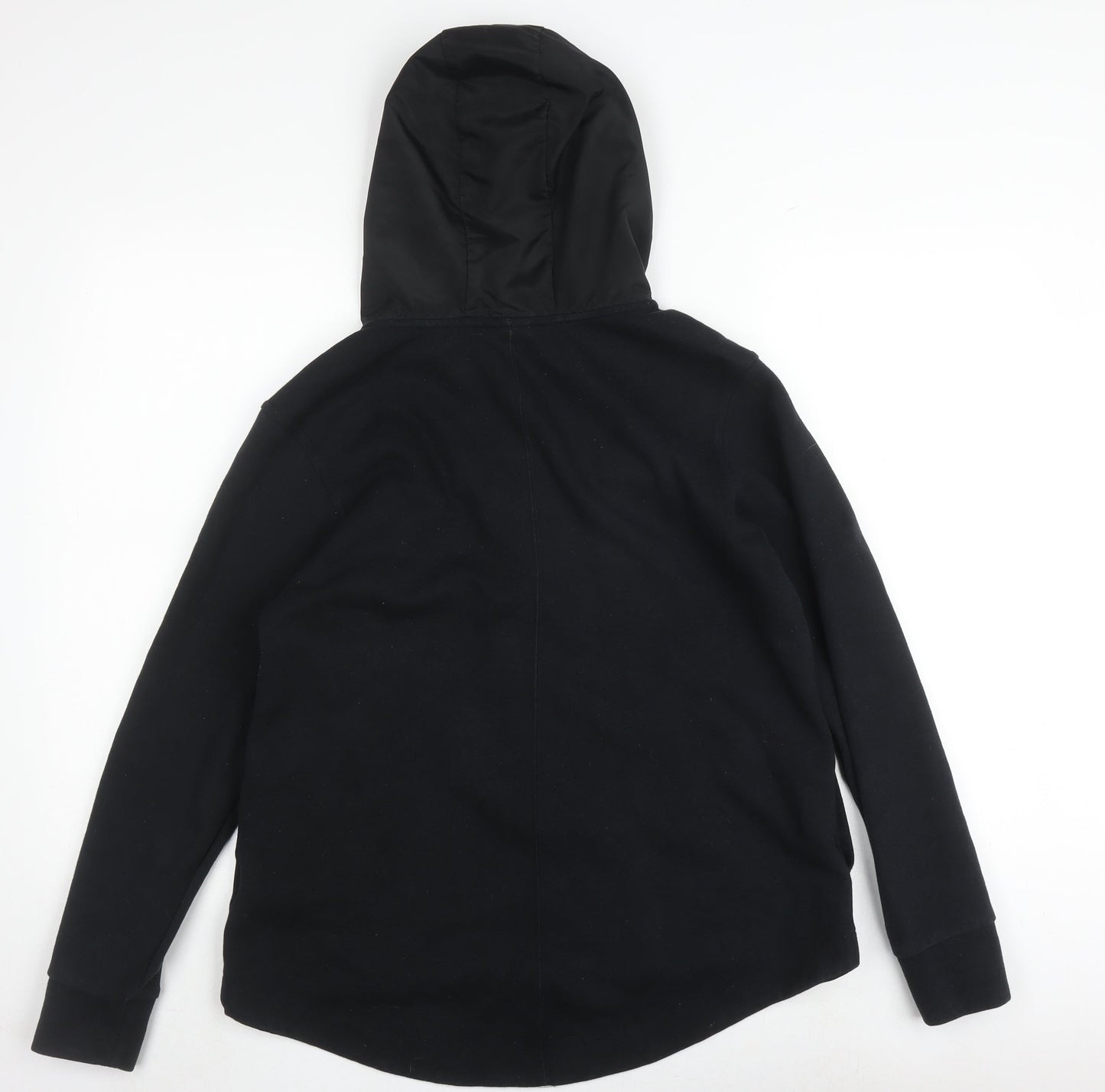 Nike Women's Black Full Zip Hoodie - Size S, Logo Accent