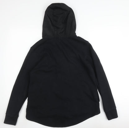 Nike Women's Black Full Zip Hoodie - Size S, Logo Accent