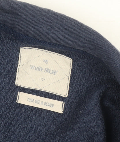 White Stuff Men's Blue Medium 1/2 Zip Sweatshirt