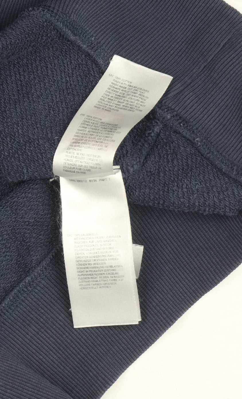 White Stuff Men's Blue Medium 1/2 Zip Sweatshirt