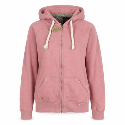 Joules Women's Pink Full Zip Hoodie Size 8